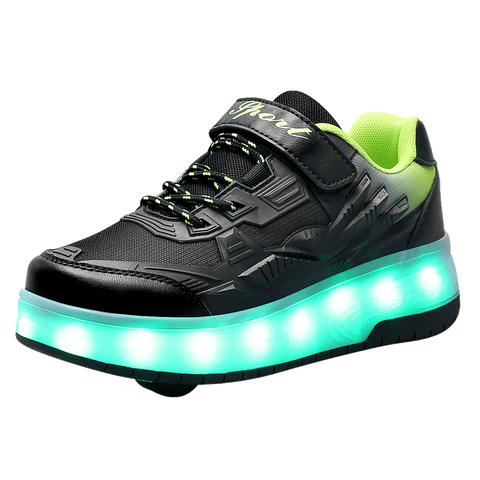 Universal trend casual shoes for boys and girls casual running shoes with lights for students detachable roller skates