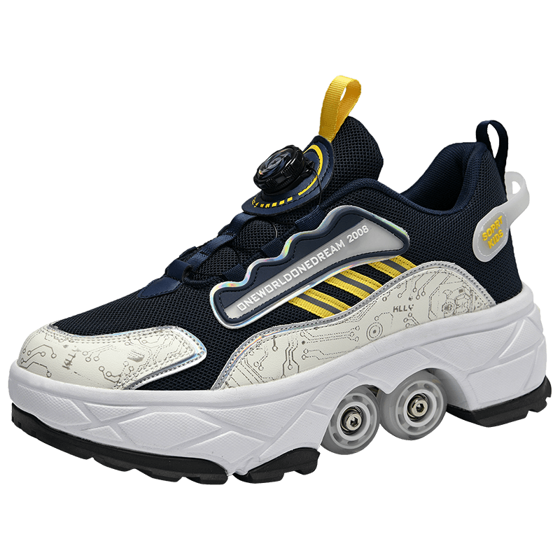 Roller skates, deformable shoes, four-wheel dual-purpose roller skates, double-row roller skates, ice skates