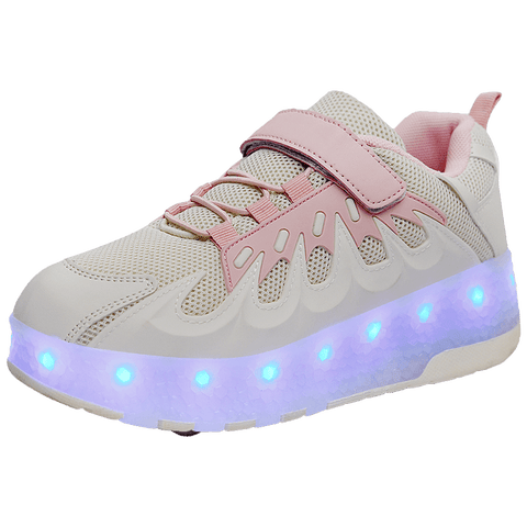 Cross-border supply of Heelys, rechargeable luminous shoes, LED lights, children's and adult roller skates with wheels