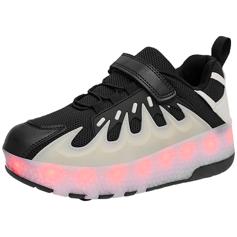 Cross-border supply of Heelys, rechargeable luminous shoes, LED lights, children's and adult roller skates with wheels